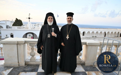 Ο Επίσκοπος Ρηγίου στη Μεγαλόχαρη Τήνου (ΦΩΤΟ)